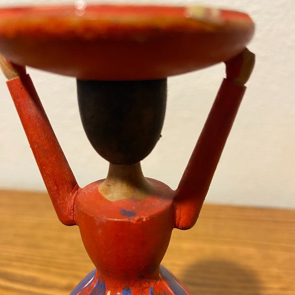Vintage Wooden Carved Folk Art Figure, Sweden - Picture 7 of 12
